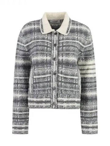 Diagonal armband button collar cardigan 271996 - THOM BROWNE - BALAAN 1