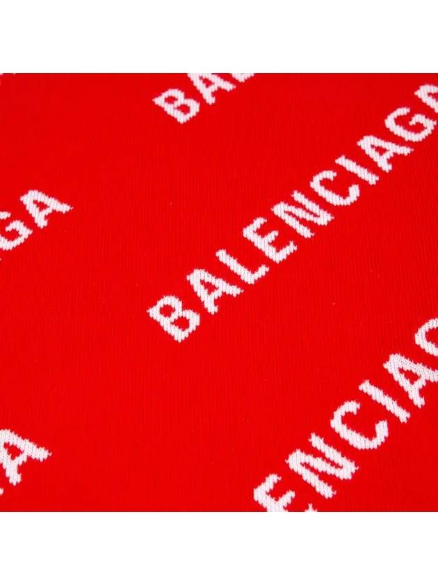 Women's Logo Round Neck Knit Red 625329 - BALENCIAGA - BALAAN 7