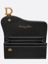 Saddle Flap Card Wallet Black - DIOR - BALAAN 7