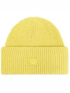 Small Face Logo Beanie Yellow - ACNE STUDIOS - BALAAN 2