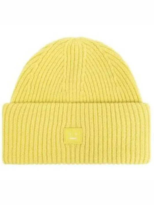 Small Face Logo Beanie Yellow - ACNE STUDIOS - BALAAN 2