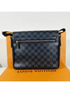 District PM Damier Graphite Coated Canvas Messenger Bag Black - LOUIS VUITTON - BALAAN 3