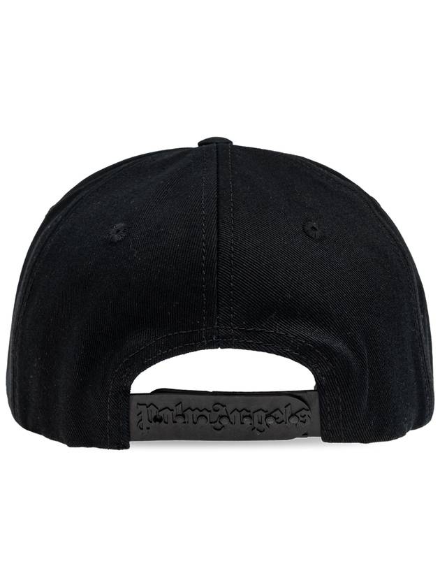 Classic Logo Ball Cap Black - PALM ANGELS - BALAAN 4