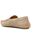 Gommino Suede Driving Shoes Beige - TOD'S - BALAAN 4