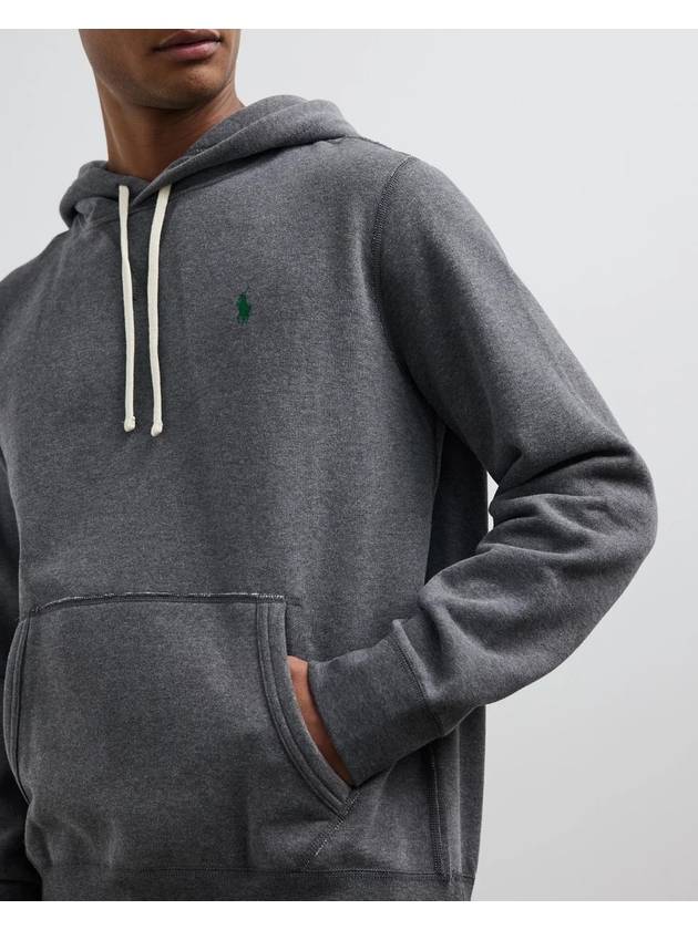 Embroidered Logo Pony Hoodie Grey - POLO RALPH LAUREN - BALAAN 3