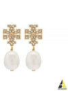 Kira Pave Pearl Drop Earrings Gold - TORY BURCH - BALAAN 2