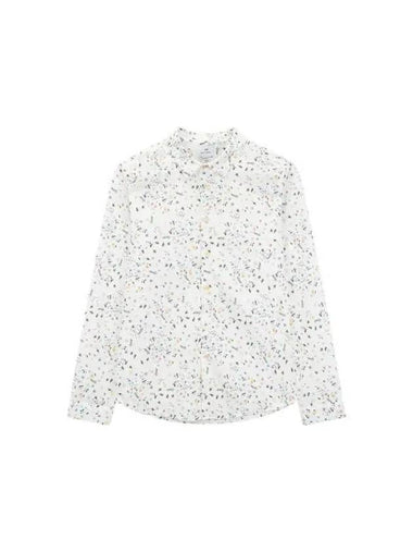 PS Micro Floral Slim Shirt Ecru - PAUL SMITH - BALAAN 1