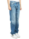 Back Stitch 5 Pocket Straight Jeans Medium Wash - MAISON MARGIELA - BALAAN 4