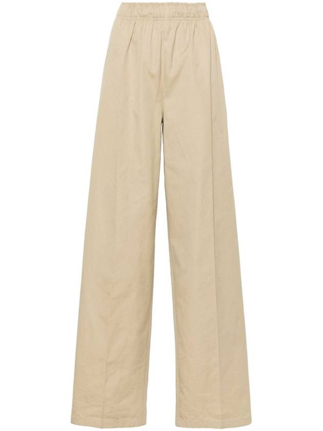 Poplin straight pants beige - PRADA - BALAAN 2