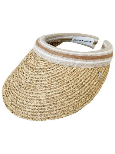 Visor Bianca Natural Nougat Stripe HAT50265 - HELEN KAMINSKI - BALAAN 1