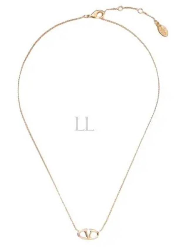 24 4W0J0W19 MET CS4 4W2J0W19 Signature V logo necklace - VALENTINO - BALAAN 1