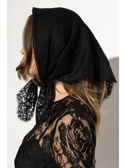 Dolce & Gabbana Lace Scarf, Women's, Black - DOLCE&GABBANA - BALAAN 2