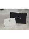 Classic zipper card wallet caviar white gold AP0216 B16718 10601 - CHANEL - BALAAN 3