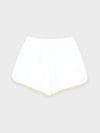 Prince Tennis Terry Shorts White Yellow - SPORTY & RICH - BALAAN 4