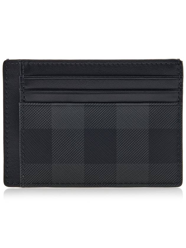 Check Motif Card Wallet Charcoal - BURBERRY - BALAAN 4