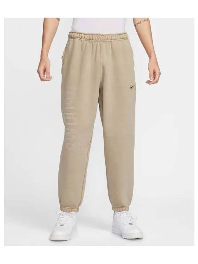 Sportswear Solo Swoosh Track Pants Beige - NIKE - BALAAN 2