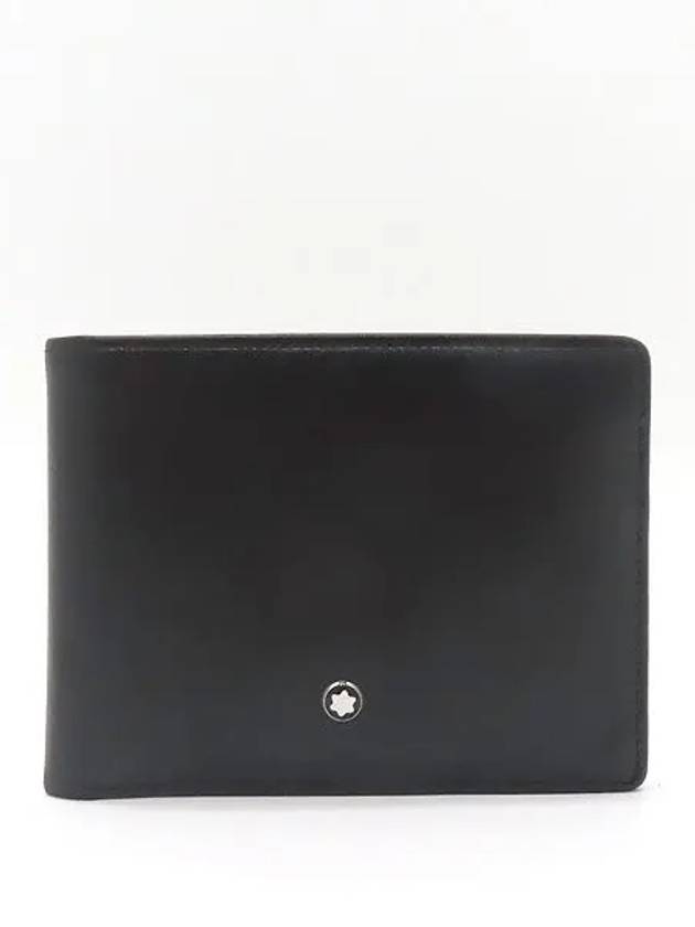 14548 Black Color Leather 6 Credit Card Men s Half Wallet - MONTBLANC - BALAAN 2