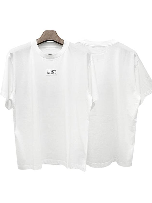 Ribbed Neck Short Sleeve T-Shirt White - MAISON MARGIELA - BALAAN 2