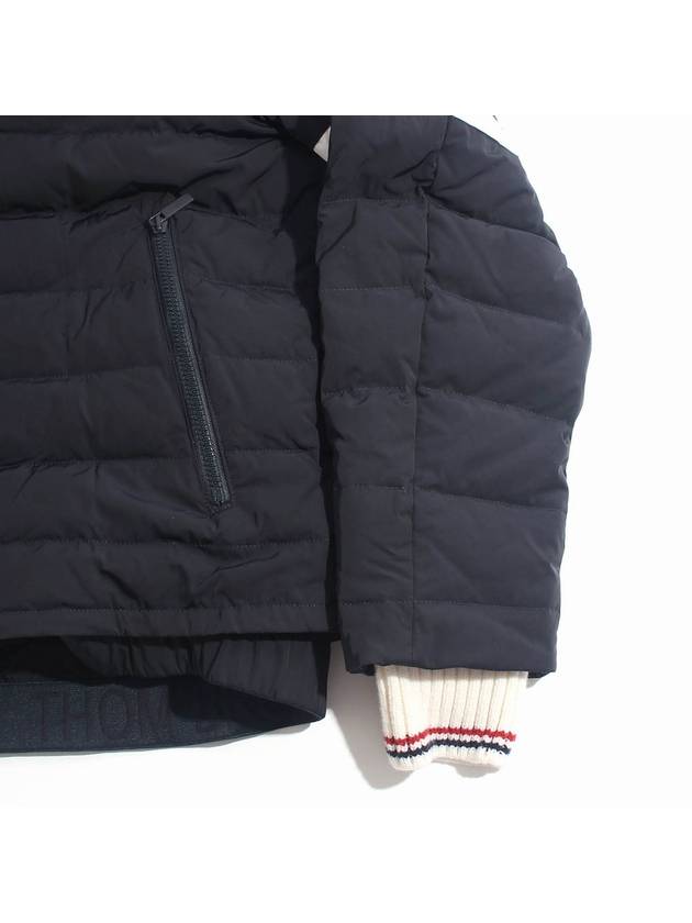 Poly Twill Down Filled 4-Bar Ski Padding Navy - THOM BROWNE - BALAAN 5