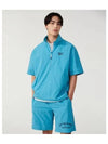 Primary Woven Short Sleeve Anorak Blue - REEBOK - BALAAN 1