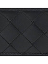 Intrecciato Leather Card Wallet Black - BOTTEGA VENETA - BALAAN 3