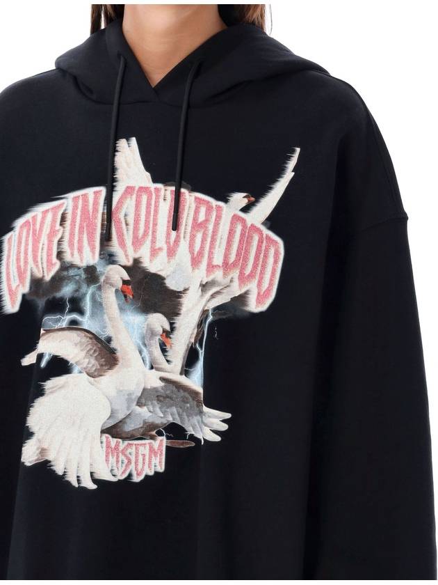 graphic print hooded top black - MSGM - BALAAN 4