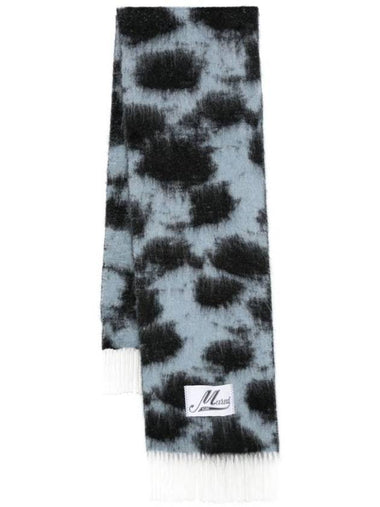 Leopard Print Brushed Scarf SCZC0071Y0UAW039 - MARNI - BALAAN 1