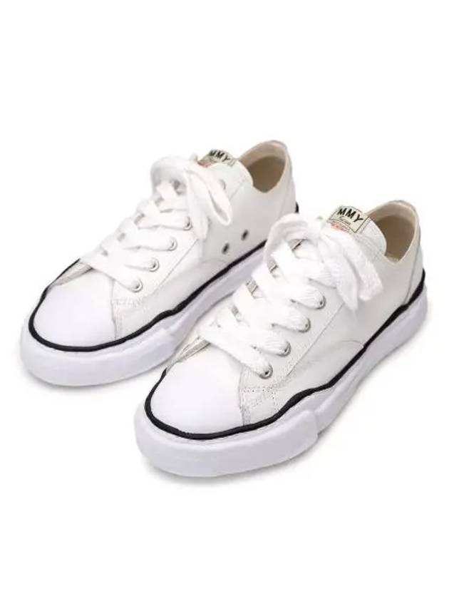 A01FW702 White Peterson OG Sole Canvas Low Sneakers - MIHARA YASUHIRO - BALAAN 1