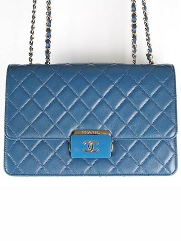 Beauty Rock Large Flap Bag Blue - CHANEL - BALAAN 1