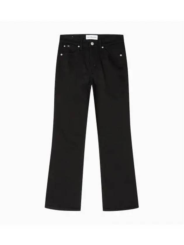 Jeans High Rise Body Slim Boot Fit Denim Jeans Black - CALVIN KLEIN - BALAAN 2