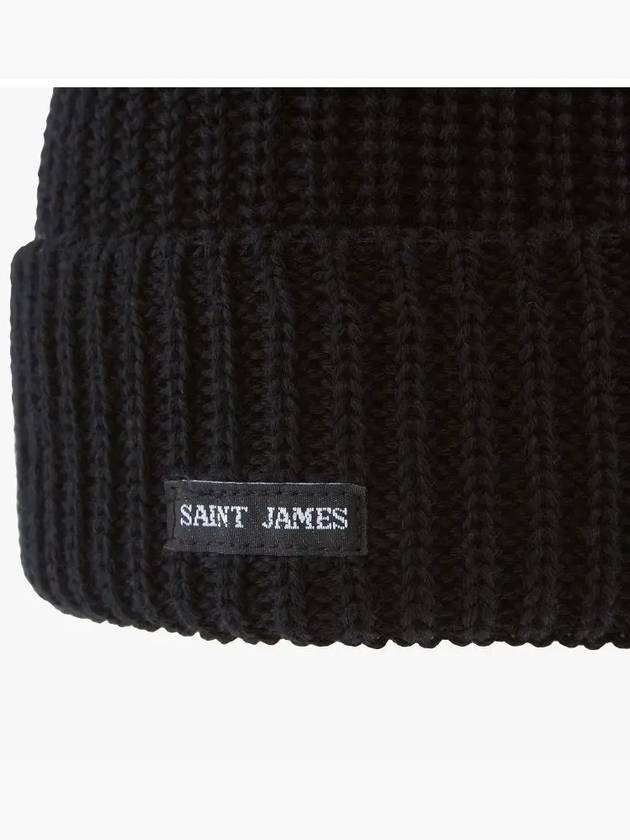 Canot Soft Wool Beanie Black - SAINT JAMES - BALAAN 4