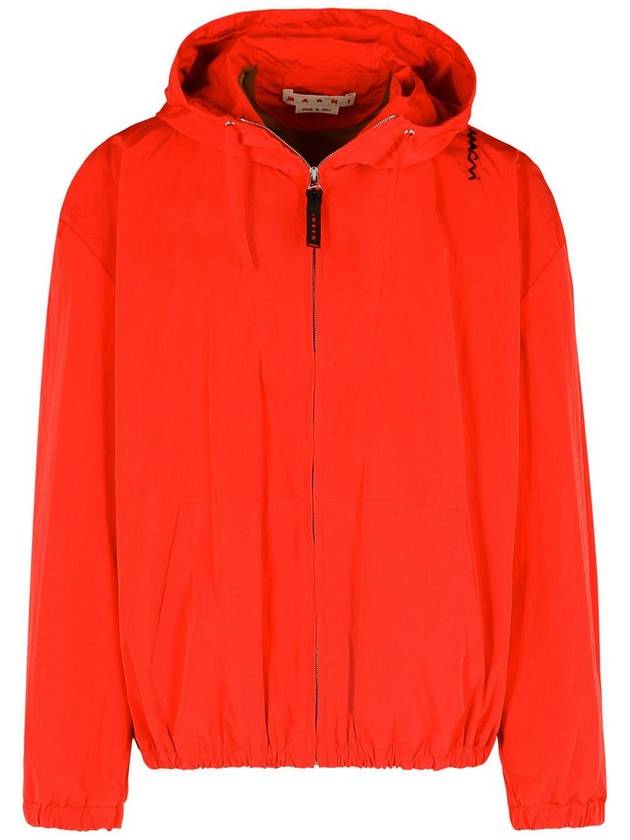 Marni Red Cotton Blend Jacket - MARNI - BALAAN 1