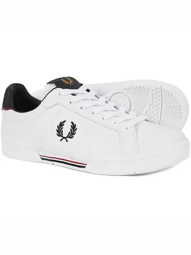 B722 Leather Low Top Sneakers White - FRED PERRY - BALAAN 3