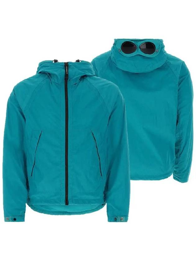 Men's Chrome-R Goggles Hooded Jacket Blue - CP COMPANY - BALAAN 3