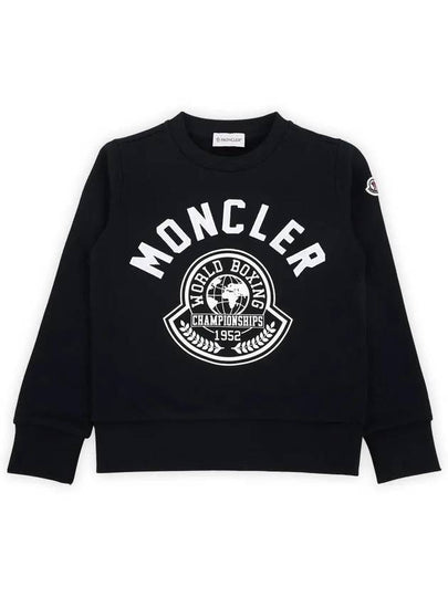 Kids Lettering Wapen Logo Sweatshirt Navy 8G00002 899PS 778 8 10A - MONCLER - BALAAN 2