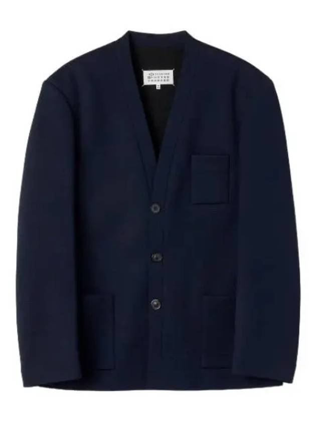 Milan Stitch Jacket Navy Jumper - MAISON MARGIELA - BALAAN 1