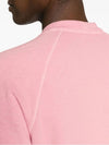 Logo Patch Crew Neck Sweatshirt Pink - STONE ISLAND - BALAAN 6