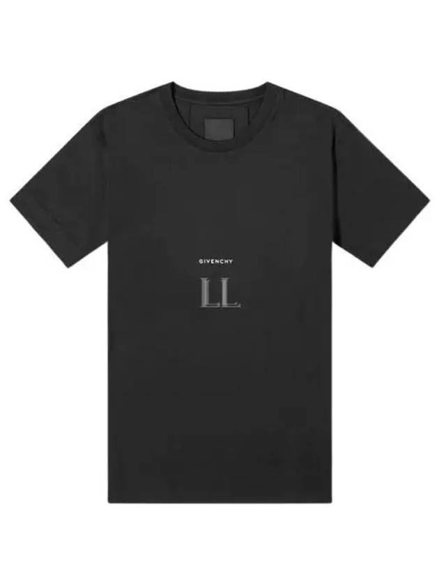 Logo Print Short Sleeve T-Shirt Black - GIVENCHY - BALAAN 2