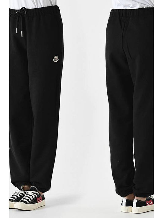 Women's Logo Patch Track Pants Black - MONCLER - BALAAN 2