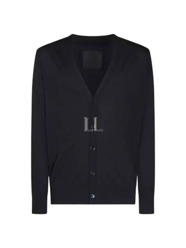 Cotton Silk Cardigan Night Blue - GIVENCHY - BALAAN 2