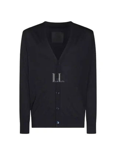 Cotton Silk Cardigan Night Blue - GIVENCHY - BALAAN 2