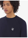 Grey Fox Head Patch Classic Sweatshirt Navy - MAISON KITSUNE - BALAAN 6