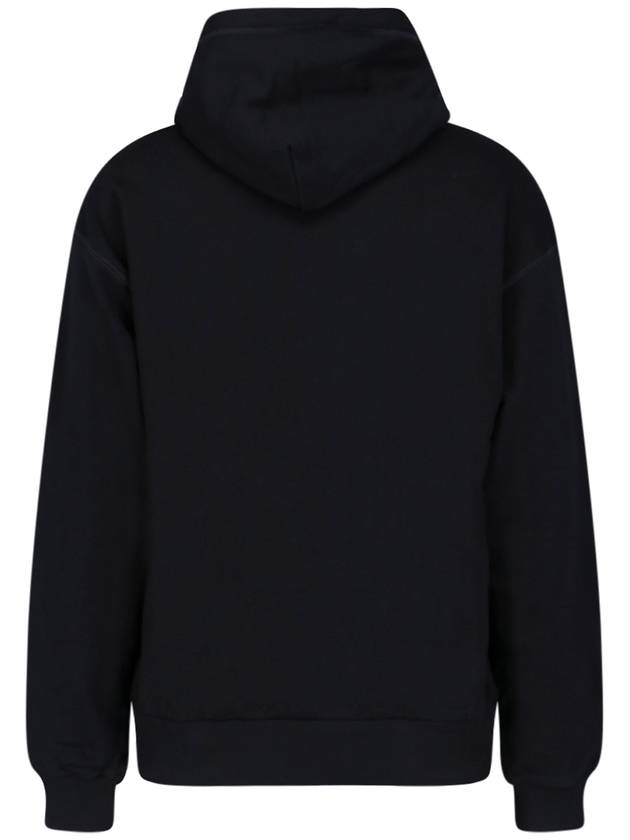 Logo Patch Cotton Classic Hood Black - DOLCE&GABBANA - BALAAN 4