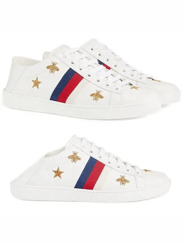 Women's Ace Bee Star Low Top Sneakers White - GUCCI - BALAAN 2