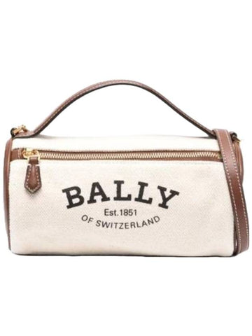 Calyn Fabric Cross Bag Natural - BALLY - BALAAN 1