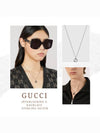 Interlocking G Pendant Necklace Silver - GUCCI - BALAAN 10