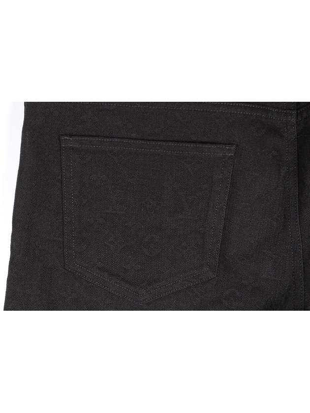 Monogram Black Denim Pants 34 - LOUIS VUITTON - BALAAN 5