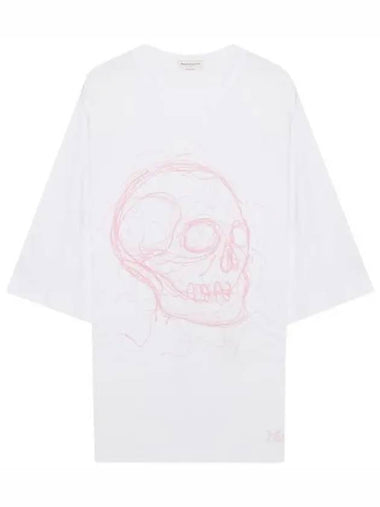 skull short sleeve t shirt - ALEXANDER MCQUEEN - BALAAN 1