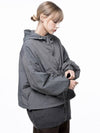 Four Woman Women s W243OT01CH Crop Hooded Windbreaker Jumper Charcoal - CHANCE'S NOI - BALAAN 4