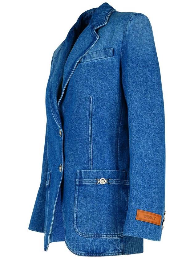 Versace Blue Denim Blazer - VERSACE - BALAAN 2